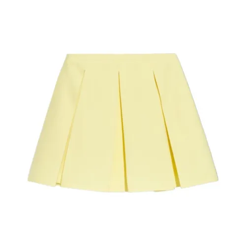 FANSIZHE Повседневные короткие юбки женские желтые