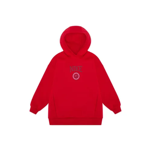 Nike Свитшот Sportswear Club Флис Университетский Красный Подростки