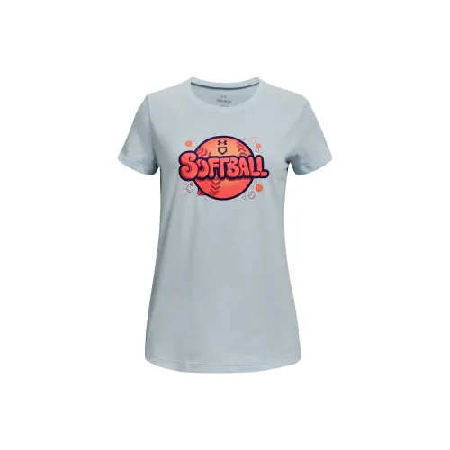 Under Armour Детская одежда Softball Пузырьки Короткий рукав T-рубашка Детский синий