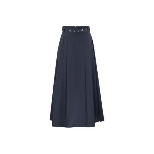 'S MAX MARA Повседневный Длинный Юбка Женские Черный