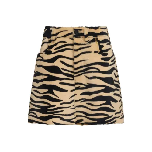 MARNI Повседневные короткие юбки Женские Бежевый