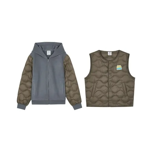 Skechers Пуховик Серый орех Подростки