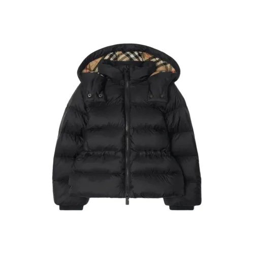 Burberry Черный Kids Пуховики