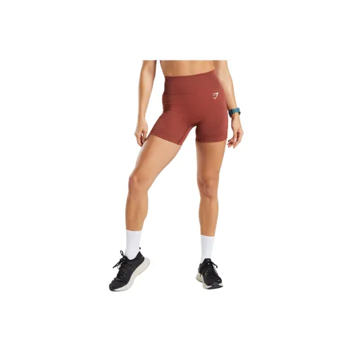 GYMSHARK Кирпично-красные Marlstone Женские Спортивные Шорты