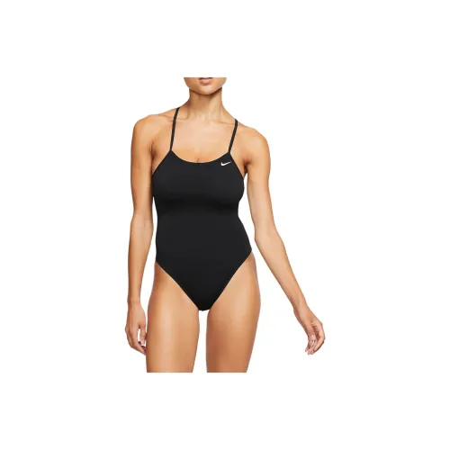 nike Женские Кружево Вверх Галстук Спина Ван-Пис Купальник Ван-Пис Купальник Женские Черный