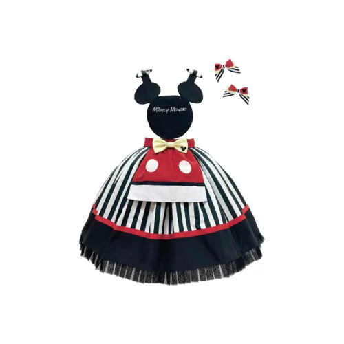 ANGELIC PRETTY Дисней Набор Черно-белая панда Юбка + Красный Бант Женское Лолита Платье