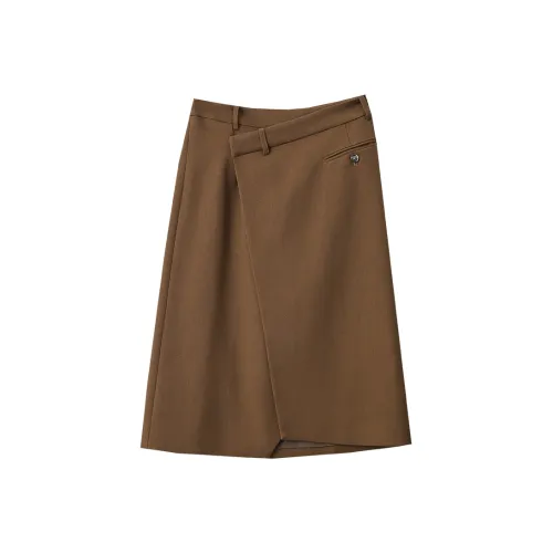 AMII Женские Повседневные Длинные Юбки