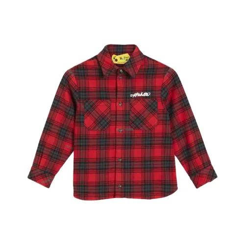 Off Белый Клетка Детский Топ Весна Лето Осенний Детский