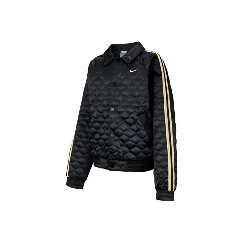 nike Куртки Пальто Культура Черный Черный Бесконечность Золотой Подростки