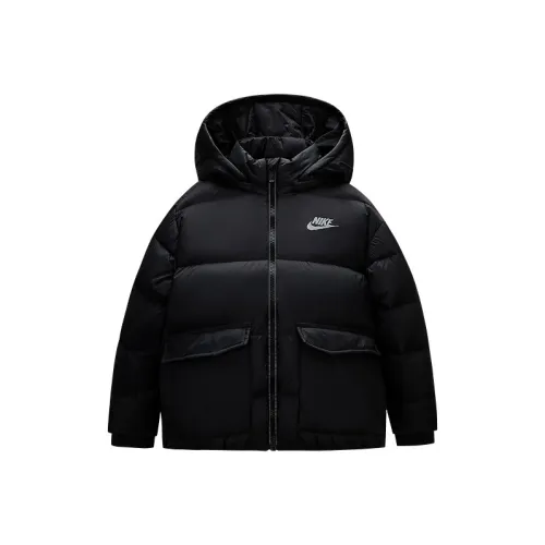 nike Пуховик Глубокий черный для детей 3-7 лет