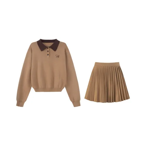 UNIFREE Комплект с юбкой Женские Коричневый