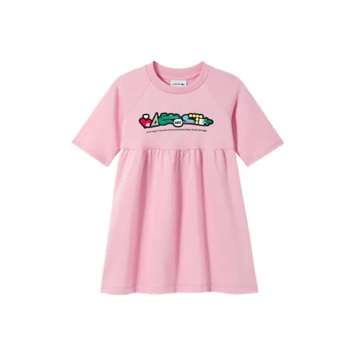 LACOSTE Collaboration Розовые Платья для Девочек
