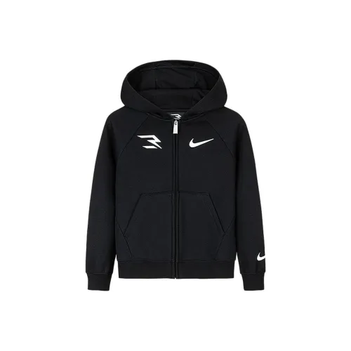 Nike Куртки Пальто 3Brand Глубокий Черный Детский