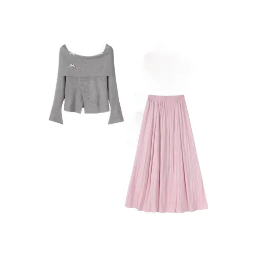 RTNH Комплект с юбкой Женские Серый Розовый