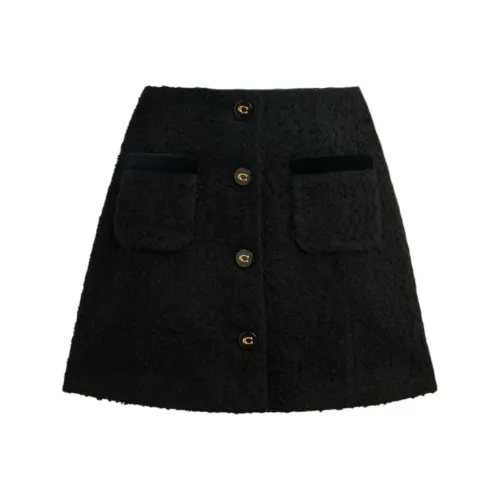 COACH Повседневные короткие юбки Женские Черный