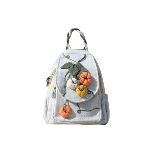 NANXIAOXIANG Хлопок лен смесь рюкзак стандартный женский сливовый