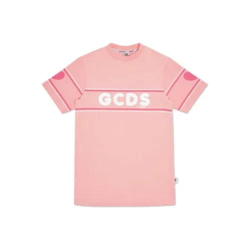 GCDS Детское платье цвет розовый