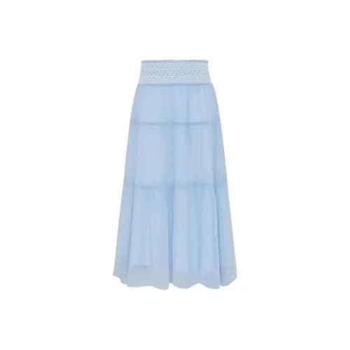 Hush Puppies Повседневный Длинный Юбка Женская Светло-Синий