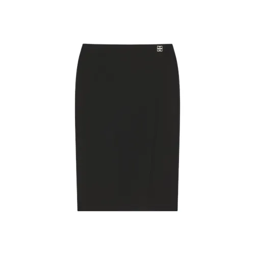 Givenchy FW24 Повседневный Длинный Юбка Женские Черный