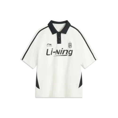 LINING Sports Life Collection Сливочный Унисекс Поло