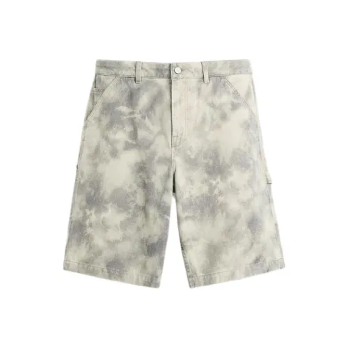 ZARA Шорты с принтом для мужчин, повседневные