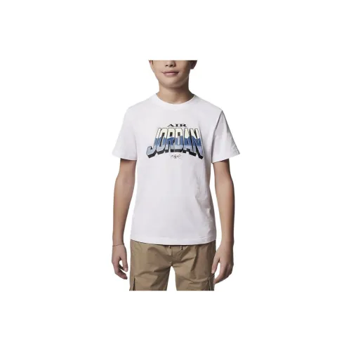 Джордан World Белый Kids T-рубашки
