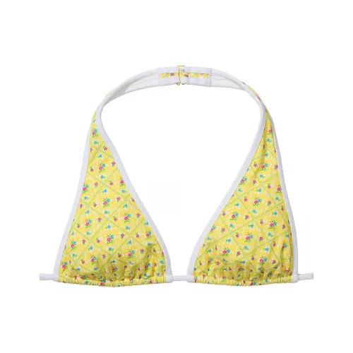 Victoria's Secret Розовый BY FRANKIES BIKINIS AUGUSTA Бикини Топ Бикини Женские Желтый