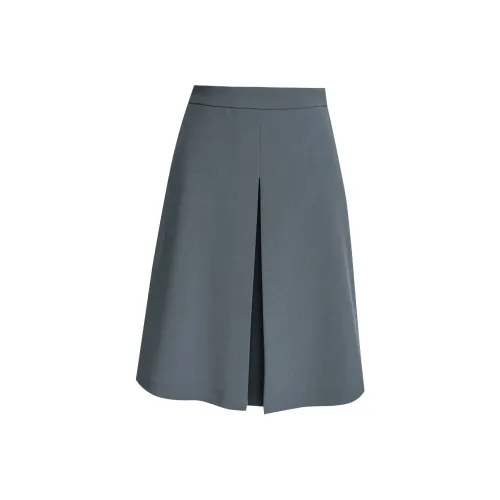 ROEYSHOUSE Повседневный длинный юбка женский средний серый