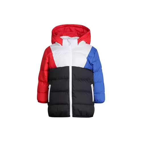 Adidas Пуховик Красный Белый Синий Детский