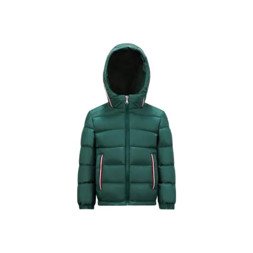 MONCLER Зеленый KIDS Пуховики