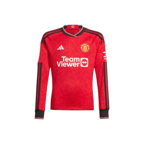 Adidas MANCHESTER UNITED THEATRE OF DREAMS Повседневная спортивная одежда 23 24 Сезон Красный Детский