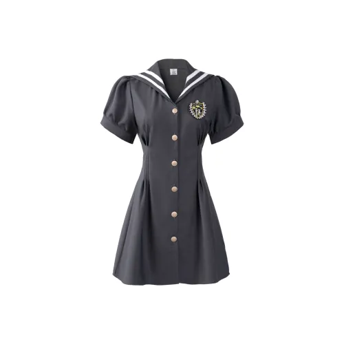 9 Кошачьих Лакомства Линия Юбка UNIFORM Юбка Серого цвета