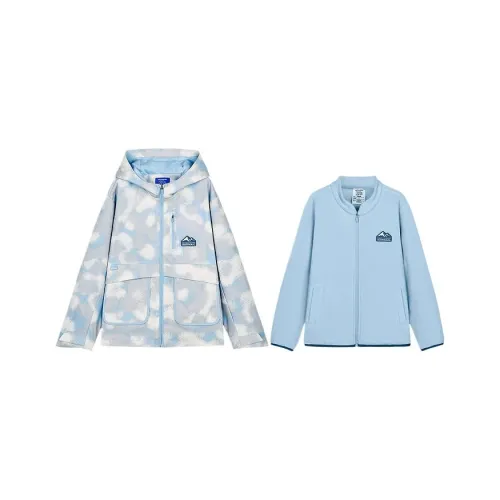 Skechers Kids Куртка Серый Синий Нерегулярный Tie Dye Подростки