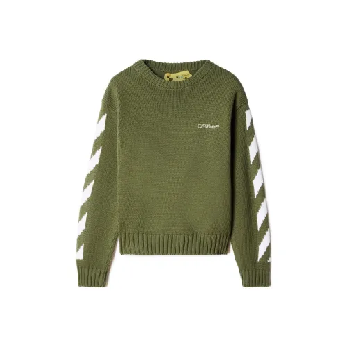 OFF Белый Зеленый Kids Свитера