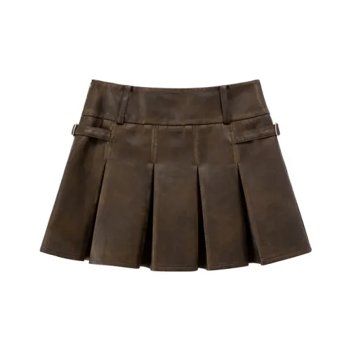 CHUU Кофе Женские Повседневные Короткие Юбки