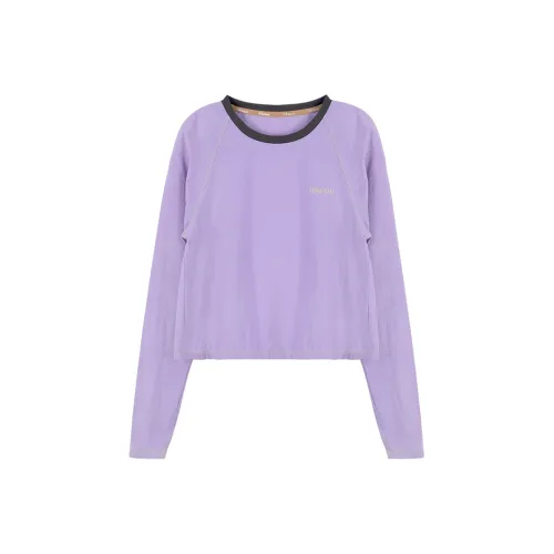 Ubras Likeuu Спорт Солнцезащитный Охлаждающий Круглый вырез Сладкий Груша Мята Улучшенный Мягкий Дышащий Длинный рукав