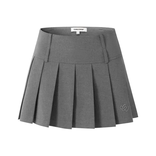 CLIMAX VISION Повседневные короткие юбки Женские Темно-серый