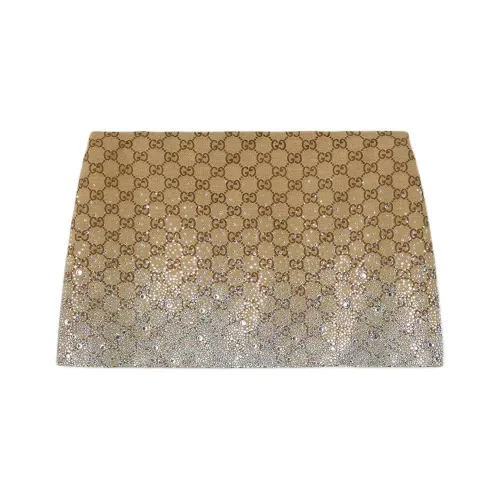 GUCCI Повседневные короткие юбки Женские CAMEL