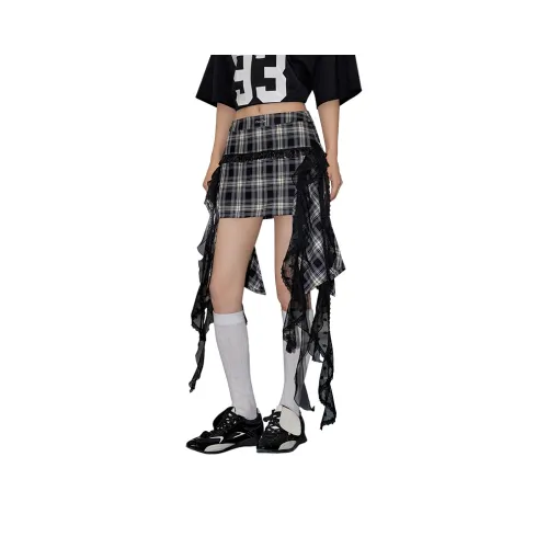 UNIFREE Повседневные короткие юбки женские темно-серый