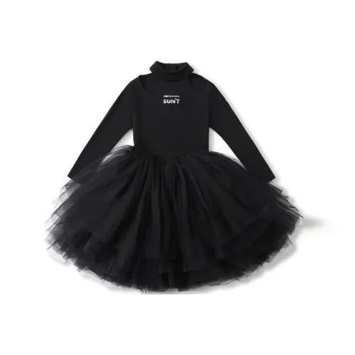 SUNTOMORROW Детское платье черное