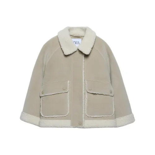 ZARA Куртка FW24 Оливково-зеленый Подростки