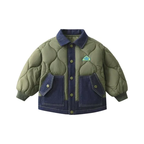 CICIIBEAR Хлопковый пуховик Мшисто-зеленый для детей 3-7 лет