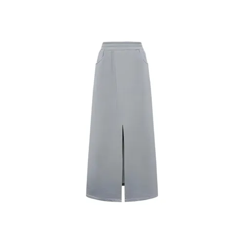 JORYAweekend Повседневный Длинный Юбка Женская Серого цвета