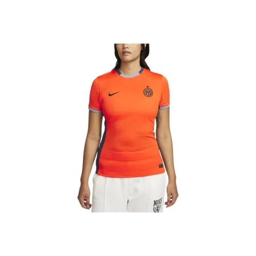 Nike Dri FIT Футбол Джерси Сезон 2023 24 Международный Бежевый Синий Женский Оранжевый