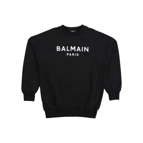 BALMAIN Черный Kids Свитшоты