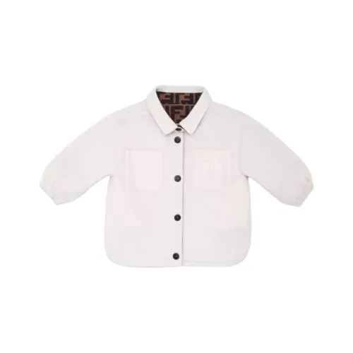 FENDI Хлопковый пуховик Розовый для младенцев и малышей