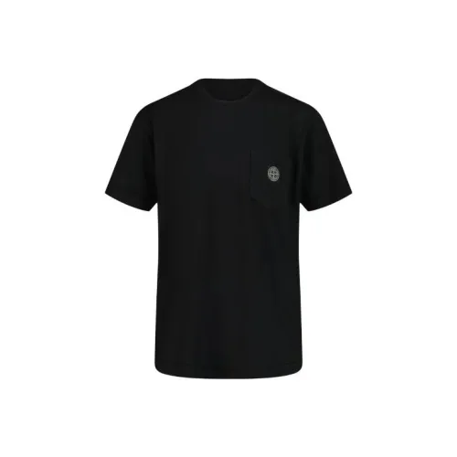 STONE ISLAND T-рубашка Черная Детская