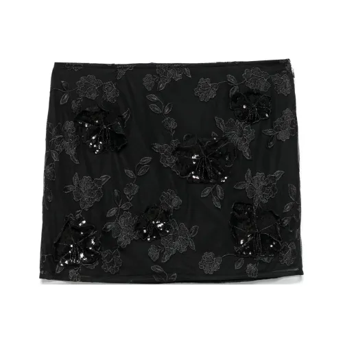 Rotate Повседневные короткие юбки Женские Черный