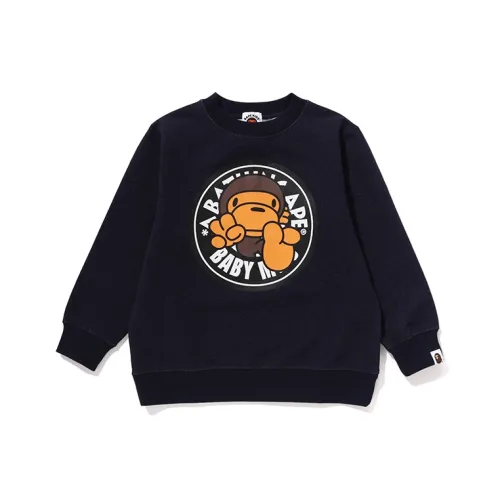 A BATHING APE Темно-синий NYX Kids Свитшоты