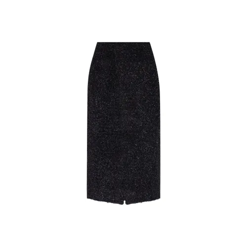 Balenciaga FW24 Повседневная длинная юбка женская черная